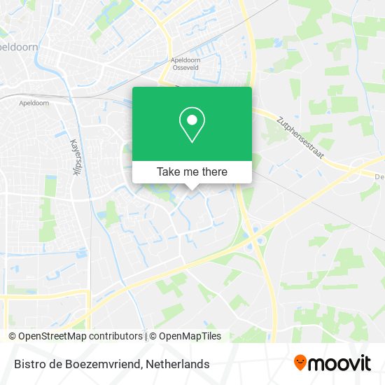 Bistro de Boezemvriend map