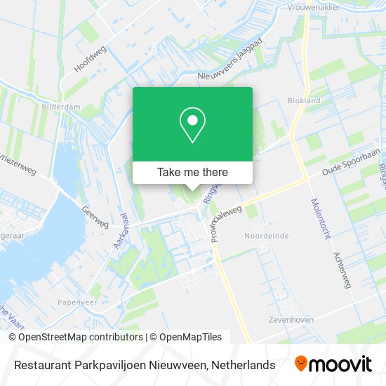 Restaurant Parkpaviljoen Nieuwveen map