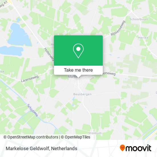 Markelose Geldwolf map