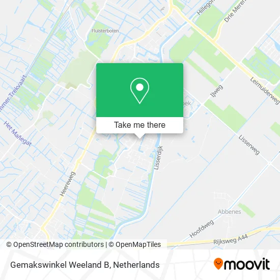 Gemakswinkel Weeland B Karte
