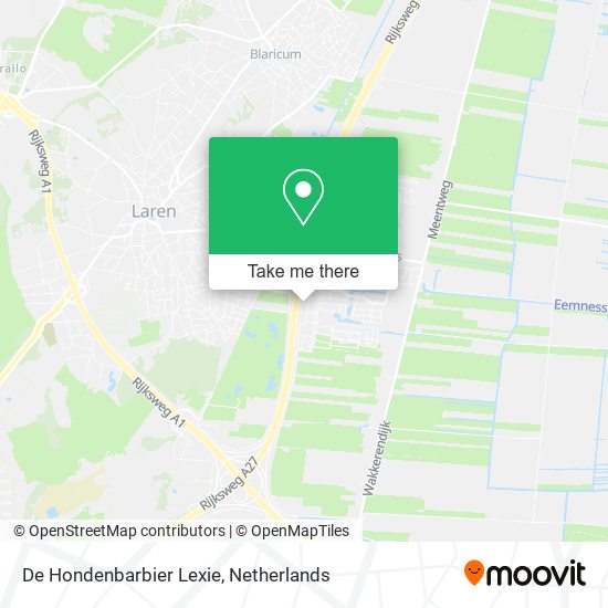 De Hondenbarbier Lexie map