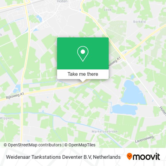 Weidenaar Tankstations Deventer B.V map