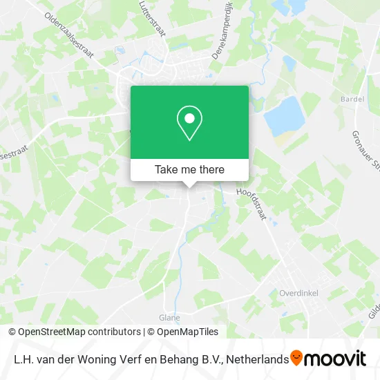 L.H. van der Woning Verf en Behang B.V. Karte
