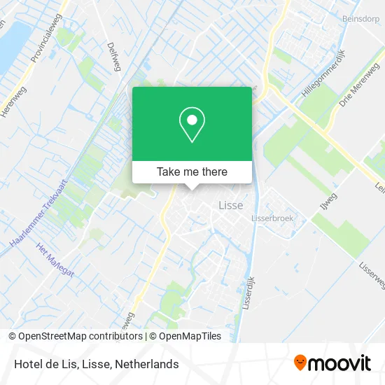 Hotel de Lis, Lisse map