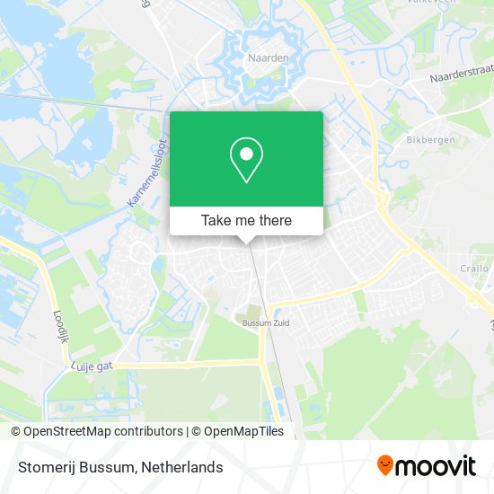 Stomerij Bussum map