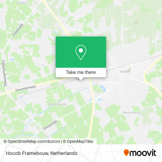 Hocob Framebouw map
