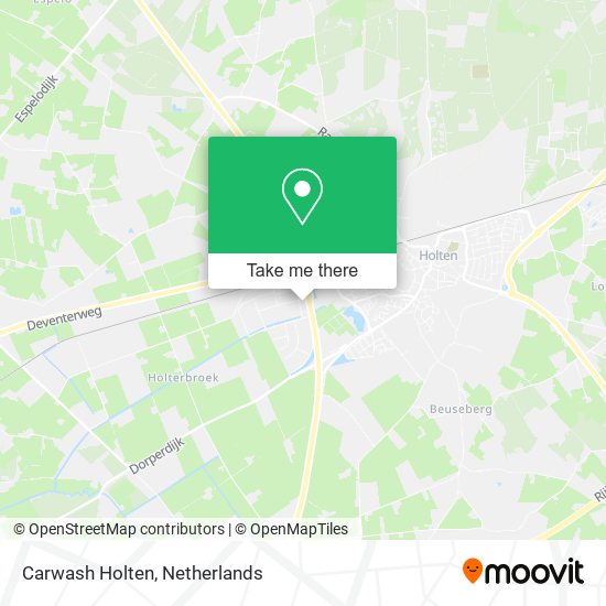 Carwash Holten map