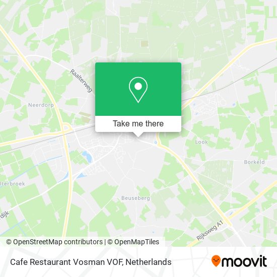 Cafe Restaurant Vosman VOF map