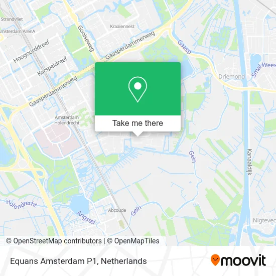 Equans Amsterdam P1 map