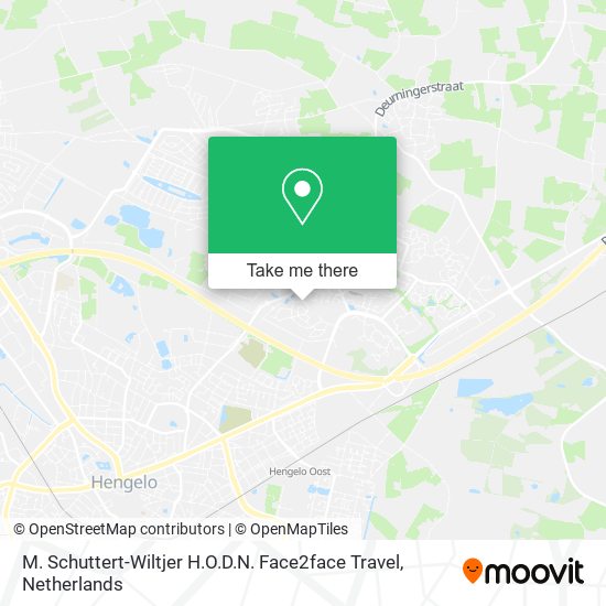 M. Schuttert-Wiltjer H.O.D.N. Face2face Travel map