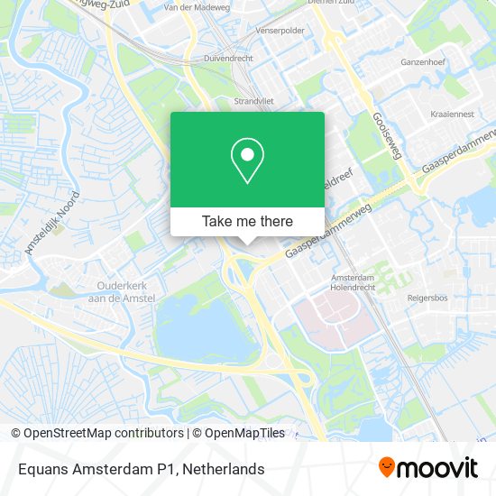 Equans Amsterdam P1 map