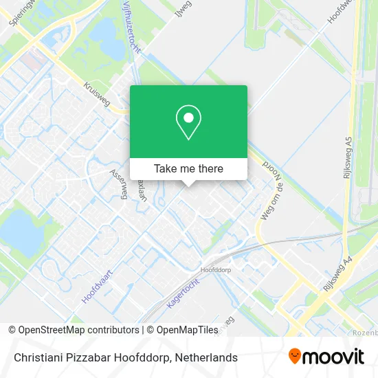 Christiani Pizzabar Hoofddorp map