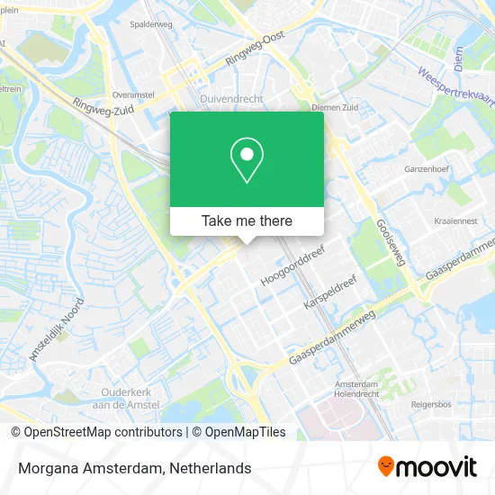 Morgana Amsterdam map