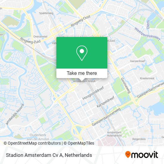 Stadion Amsterdam Cv A map