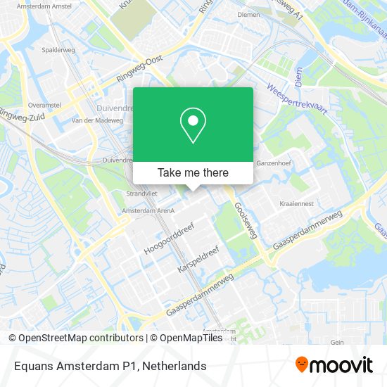 Equans Amsterdam P1 map