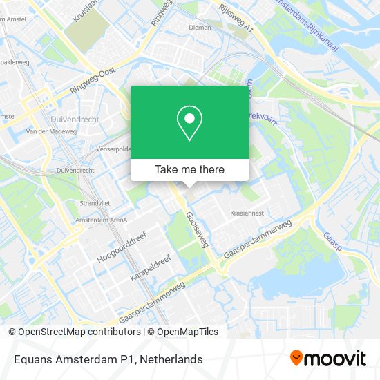 Equans Amsterdam P1 map