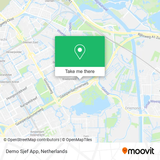 Demo Sjef App map