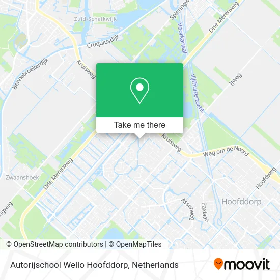 Autorijschool Wello Hoofddorp map