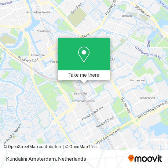 Kundalini Amsterdam map