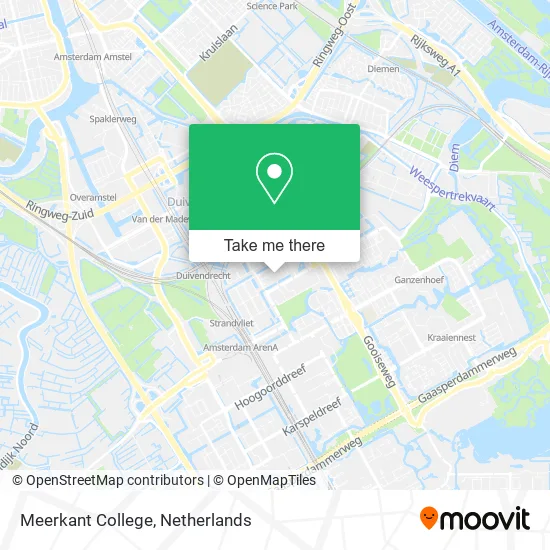 Meerkant College map