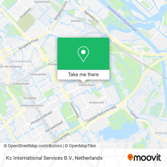 Kc International Services B.V. map