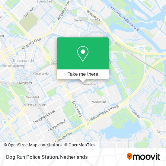 Dog Run Police Station map