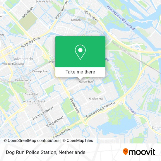 Dog Run Police Station map