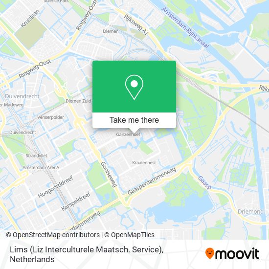 Lims (Liz Interculturele Maatsch. Service) map