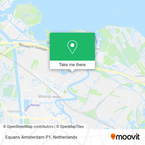Equans Amsterdam P1 map