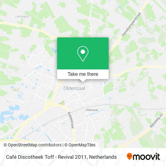 Café Discotheek Toff - Revival 2011 map