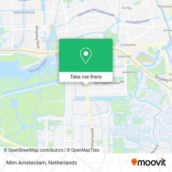 Mim Amsterdam map