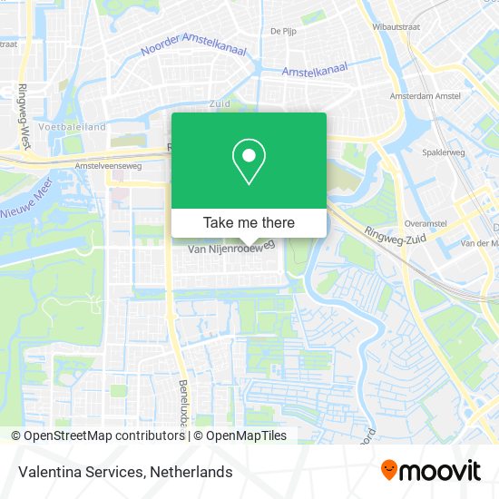 Valentina Services map