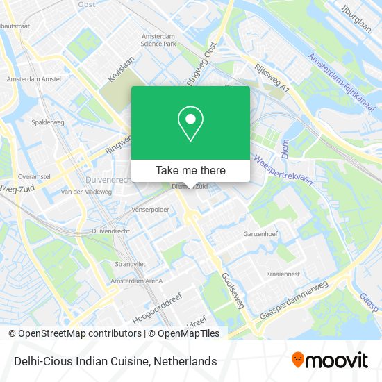 Delhi-Cious Indian Cuisine map