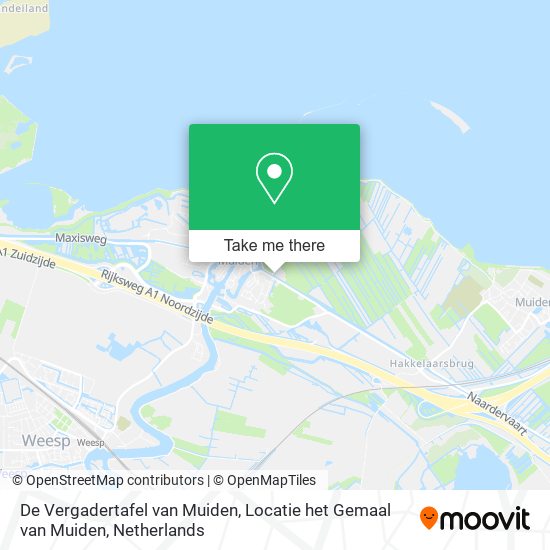 De Vergadertafel van Muiden, Locatie het Gemaal van Muiden map