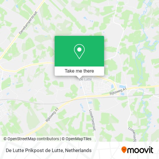 De Lutte Prikpost de Lutte map
