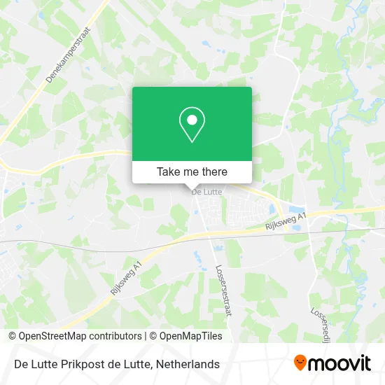 De Lutte Prikpost de Lutte map