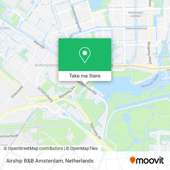 Airship B&B Amsterdam map