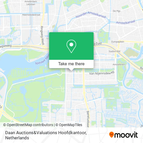 Daan Auctions&Valuations Hoofdkantoor map