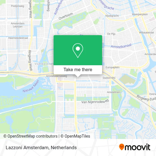 Lazzoni Amsterdam map