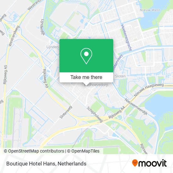 Boutique Hotel Hans map