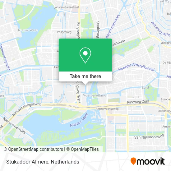 Stukadoor Almere map