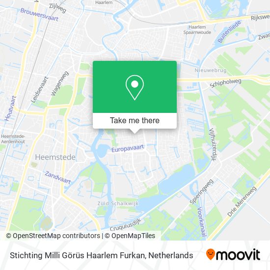 Stichting Milli Görüs Haarlem Furkan map