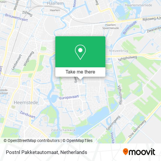 Postnl Pakketautomaat map