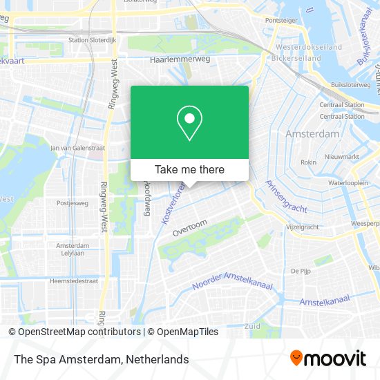 The Spa Amsterdam map