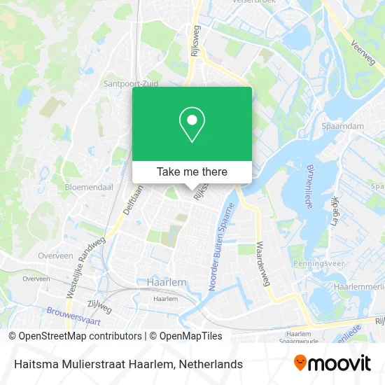 Haitsma Mulierstraat Haarlem map