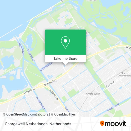 Chargewell Netherlands map
