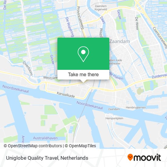 Uniglobe Quality Travel map
