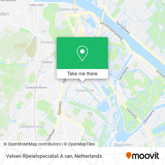 Velsen Rijwielspecialist A van map