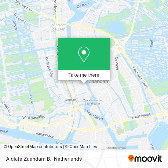 Aldiafa Zaandam B. map