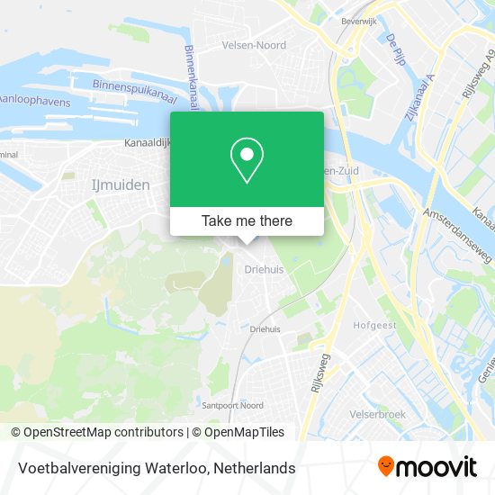 Voetbalvereniging Waterloo map